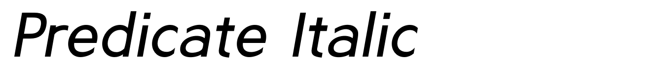 Predicate Italic
